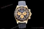 Rolex Daytona Paul Newman Swiss 4130 V2 Yellow Gold Oysterflex Watch - Replica Watches